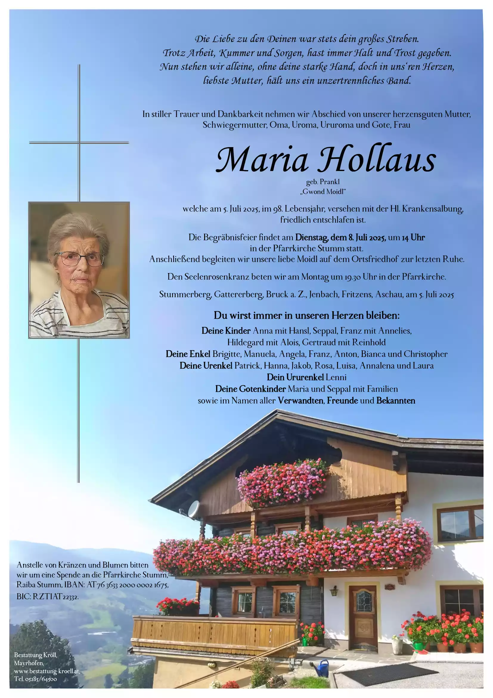 Parte von Maria Hollaus
